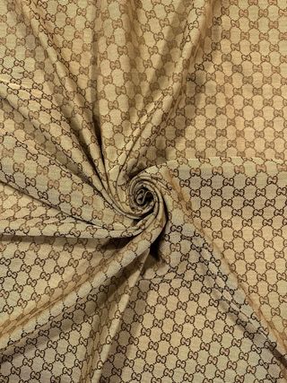 Tessuto Jacquard Monogram 100% Cotone