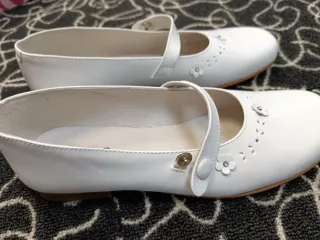 Zapatos niña piel comunión vestir