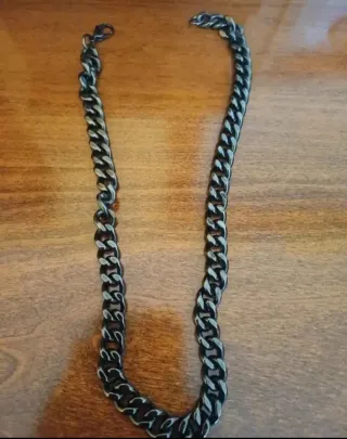 Collana Uomo/Ragazzo Nuova Nera Argento