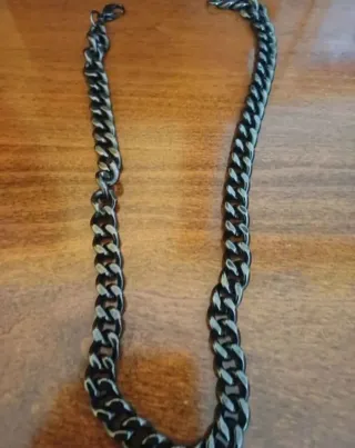 Collana Uomo/Ragazzo Nuova Nera Argento