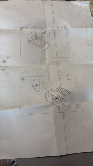 Cuna Cama Ninet Colección Mareta Blanca + colchón