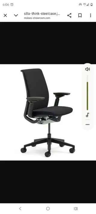 Silla,Ergonómica Steelcase Think V2 apoyabrazos4D