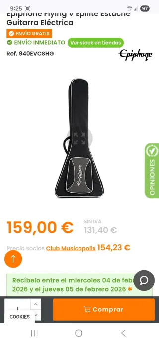 Epiphone 1958 Flying V Inspired by Gibson mejorada