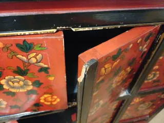 Mueble de salón decorado