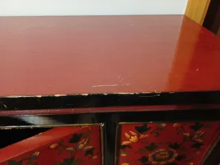 Mueble de salón decorado