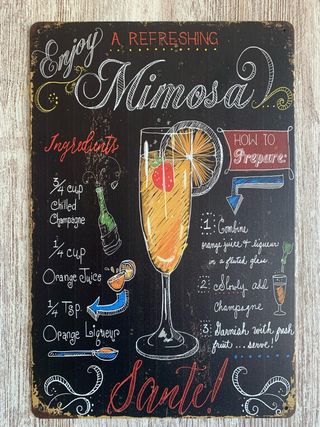 Cartel Mimosa con Receta