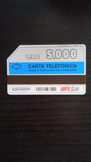 Carta Telefonica SIP Credito Infinito
