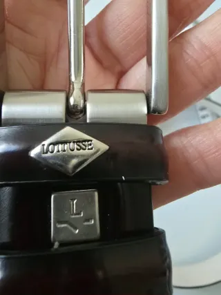 Cinturón Lotusse Piel Marrón Hebilla Metálica