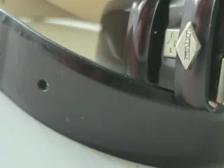 Cinturón Lotusse Piel Marrón Hebilla Metálica