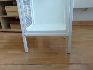 Vitrina Ikea Blanca Metal Cristal