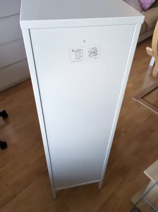 Vitrina Ikea Blanca Metal Cristal