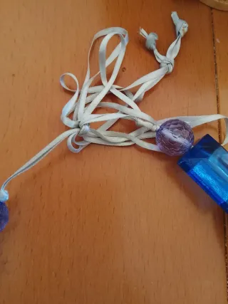 Collana donna rosa e viola più braccialetto