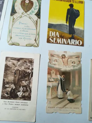 Lote de 20 estampas religiosas antiguas