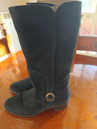 Stivali neri camoscio donna tg 40