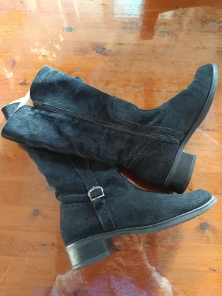 Stivali neri camoscio donna tg 40