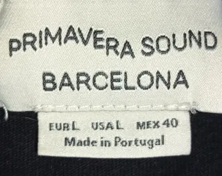 Camiseta Pull&Bear BAR Primavera Sound.