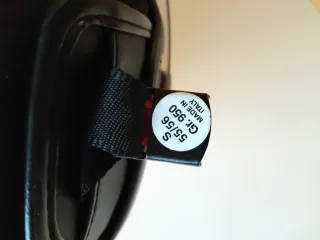 Casco Vespa Naranja con Visera