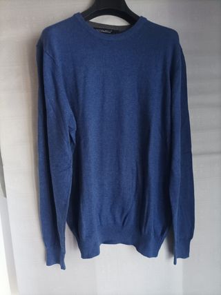 Maglione OCCHI & BELLI Blu Avio - Taglia XL
