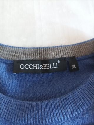 Maglione OCCHI & BELLI Blu Avio - Taglia XL
