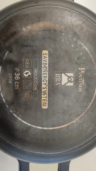 Cazuela BRA diámetro 36cm con tapa de cristal