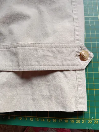 Gabardina beige mujer