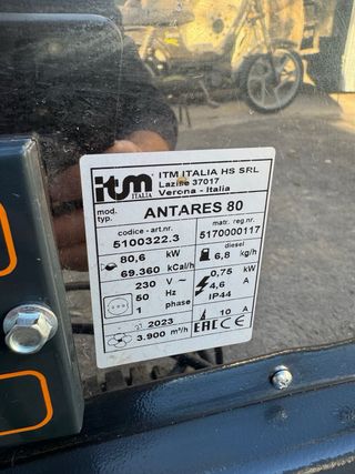 Cañón aire indirecto Antares 80 kW