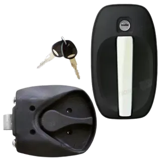 Cerradura 1122 Completa Cromada Negra – Caravana