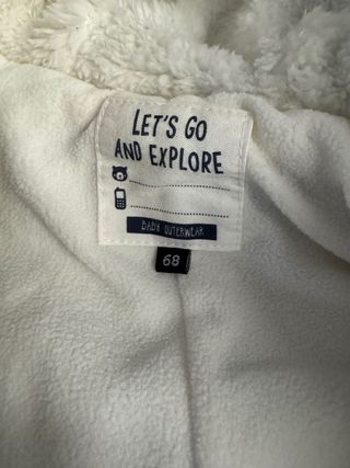 Buzo de bebé gris con osito 6meses