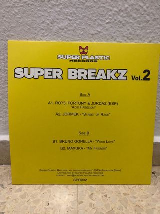 NUEVO!!!Vinilo Super Breakz Vol.2 (Super Plastic)