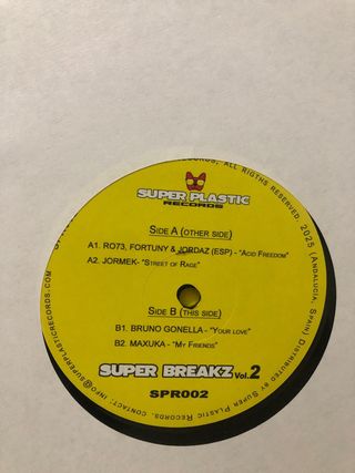 NUEVO!!!Vinilo Super Breakz Vol.2 (Super Plastic)