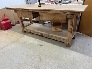 Banco de carpintero de madera