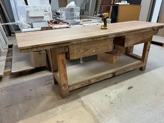 Banco de carpintero de madera