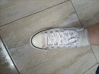 Bambas Converse Beige/Blanco Talla 38