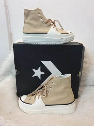 Converse Plataforma Beige Talla 38.5 y 40.5