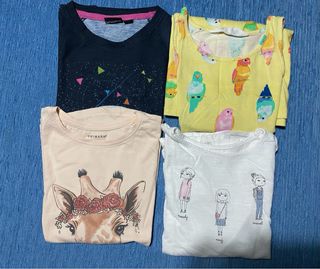 Lote 3 camisetas y 1 vestido 6 años