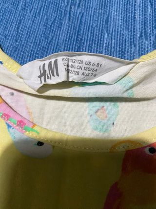 Lote 3 camisetas y 1 vestido 6 años