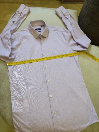 Camicia Hugo Boss XL Righe Rosa