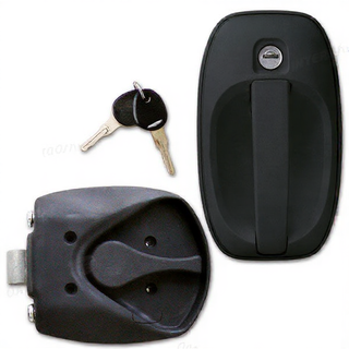 Cerradura 1122 Completa Negra – Puertas caravana