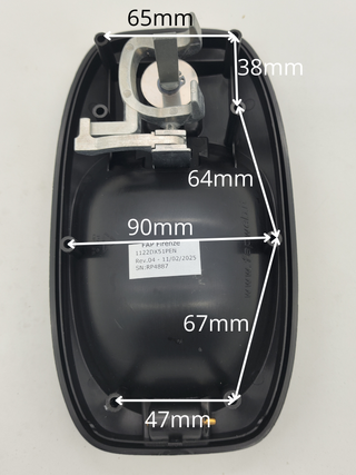 Cerradura 1122 Completa Negra – Puertas caravana