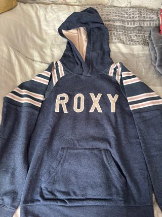 Sudadera Roxy Azul con Rayas