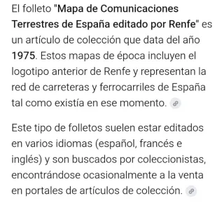 Mapa Comunicaciones Terrestres Renfe