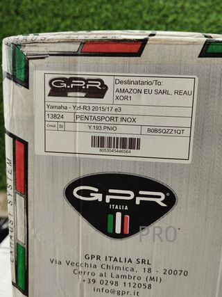 Tubo de escape compatible para Yamaha - GPR