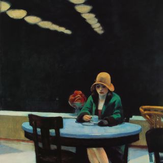 POSTER AUTOMAT EDWARD HOPPER DISEÑO POSTERARTE