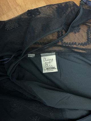 Abito Moschino blu con ricami
