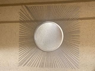 Specchio Decorativo Sole in Metallo e Cristallo