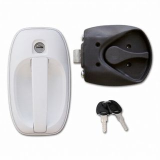 Cerradura 1122 Completa Blanca – Puertas caravana