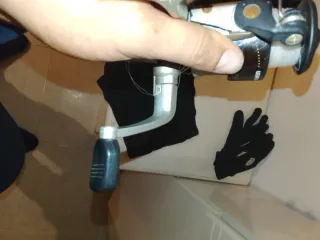 Caña de pescar con carrete