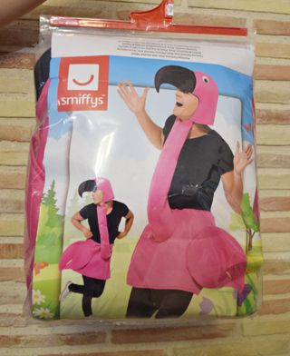 DISFRAZ DE FLAMENCO ROSA PARA ADULTOS Talla única