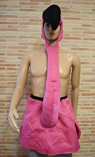 DISFRAZ DE FLAMENCO ROSA PARA ADULTOS Talla única