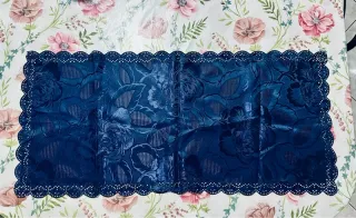 Set 5 centrini vintage anni '90 floreale